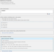 SharePoint Item Permission Batch screenshot